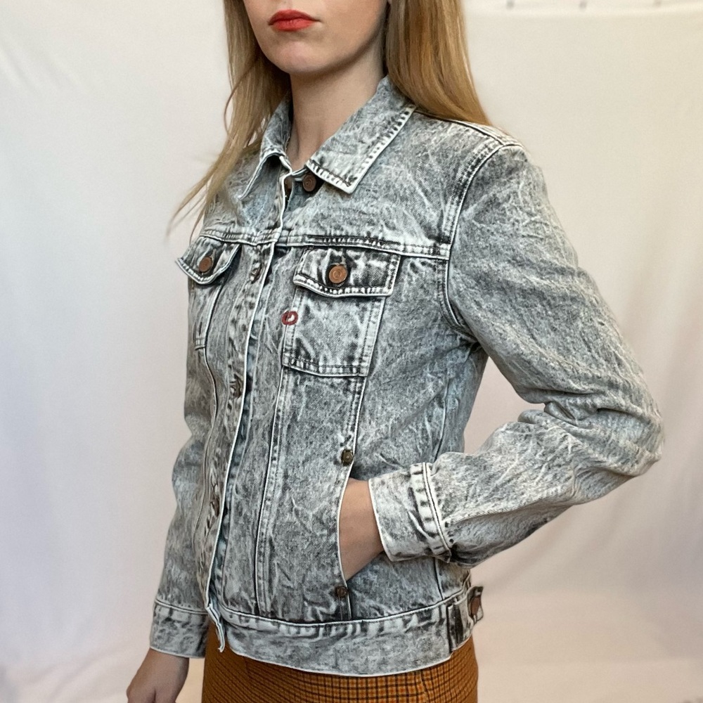 Vintage 90s Guess Acid Wash Denim Jacket